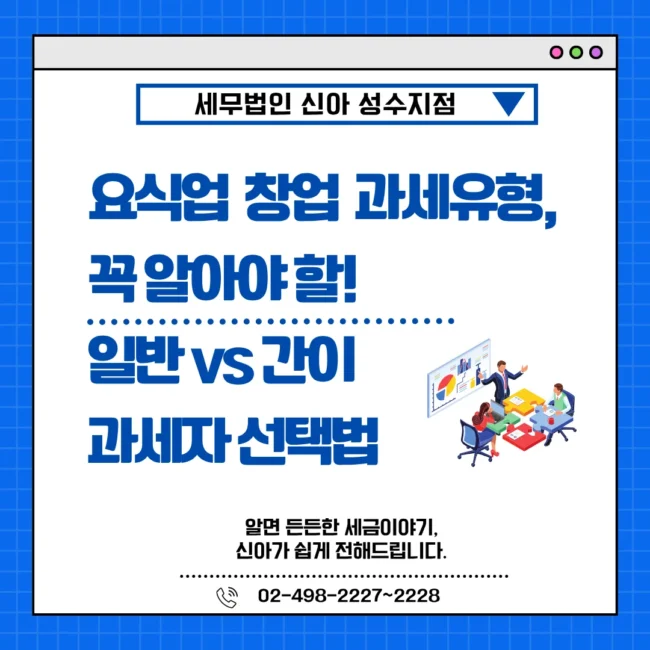 요식업 창업 과세유형